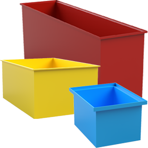 Plastic Rectangular Bins